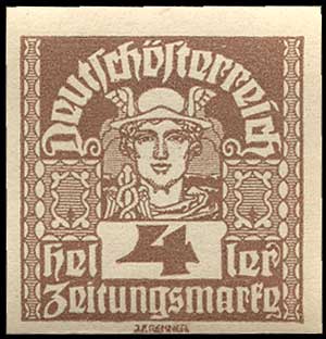 Color scan: Postage stamp of Austria