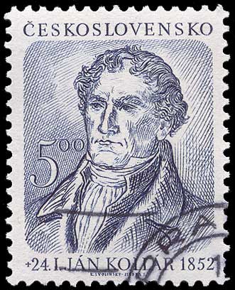 Color scan: Postage stamp of Czechoslovakia