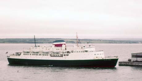 color photograph: docking