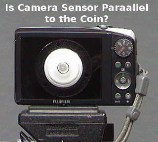 A small level on camera viewscreen