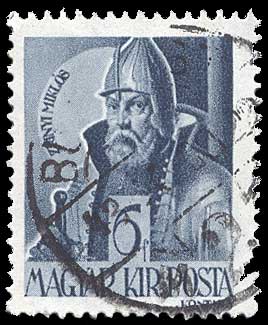 Color scan: Postage stamp of Hungary