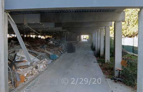 I100 building w/o walls (leanth of building)