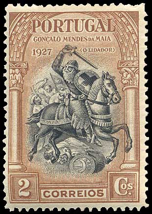 Color scan: Postage stamp of Portugal