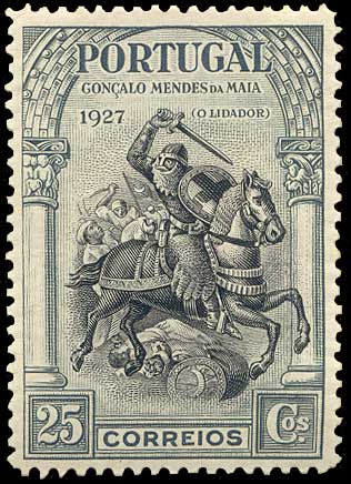 Color scan: Postage stamp of Portugal