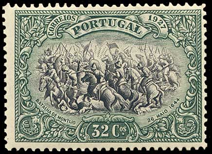 Color scan: Postage stamp of Portugal