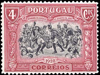 Color scan: Postage stamp of Portugal