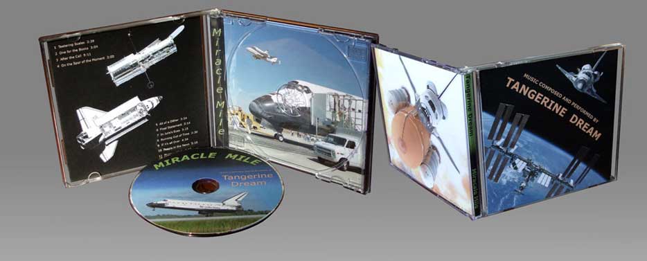 Color photo: Image of CD Jewel Case Project created for Graphics Design class